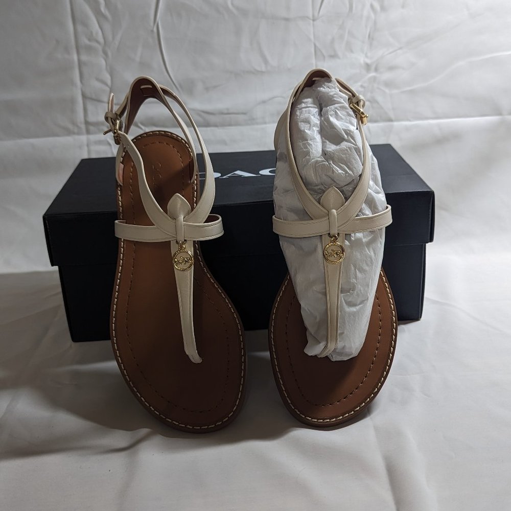 NiB Coach Lydia Leather Sandals